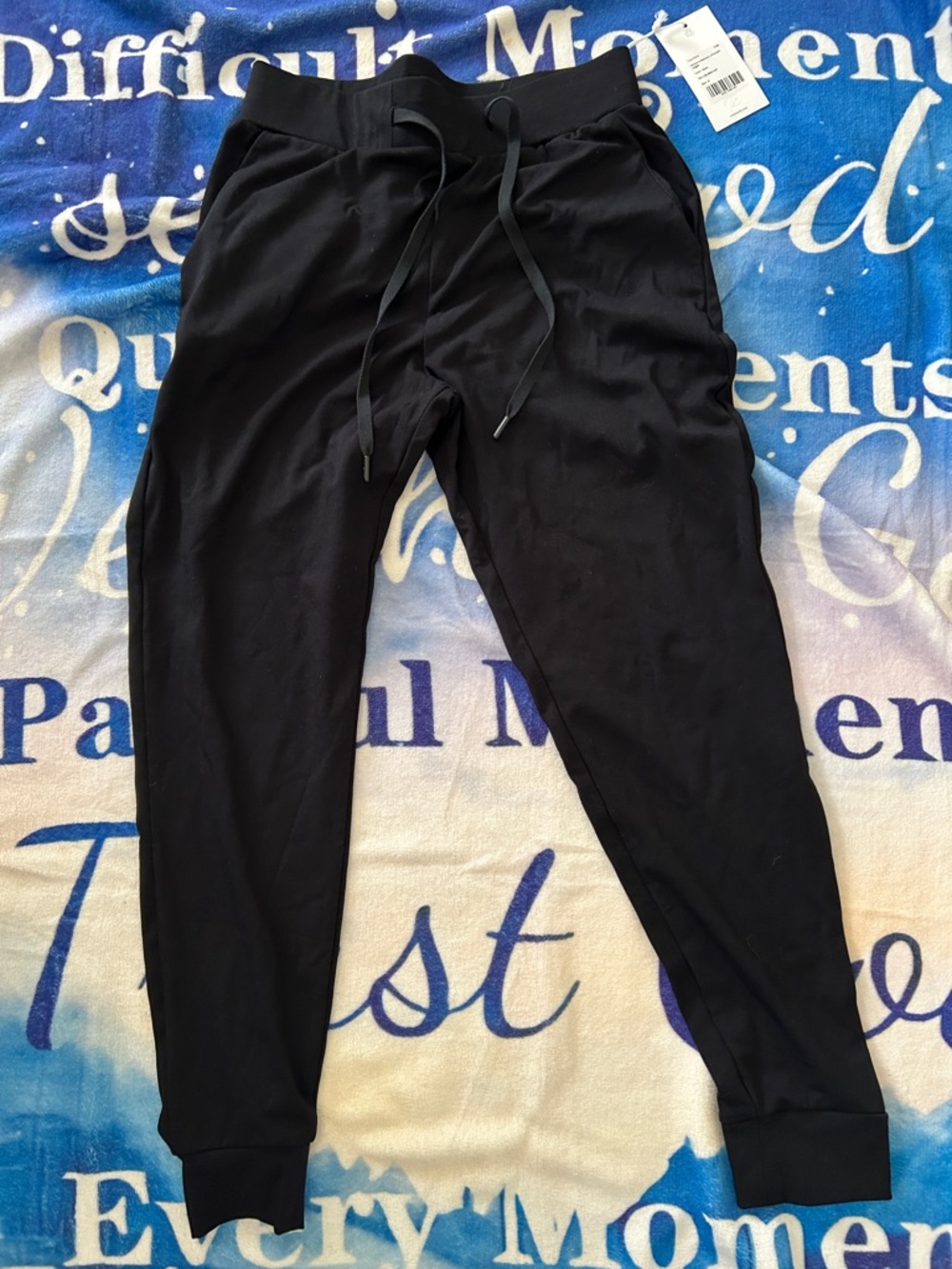 Women’s Black Drawstring Jogger Pants - Casual Track Joggers